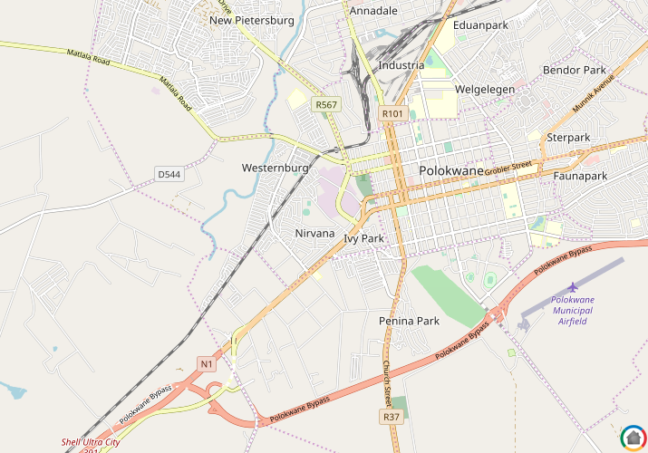 Map location of Nirvana